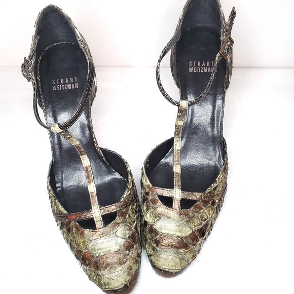 Rare Stuart Weitzman Vintage Snakeskin Pumps - Picture 2 of 6